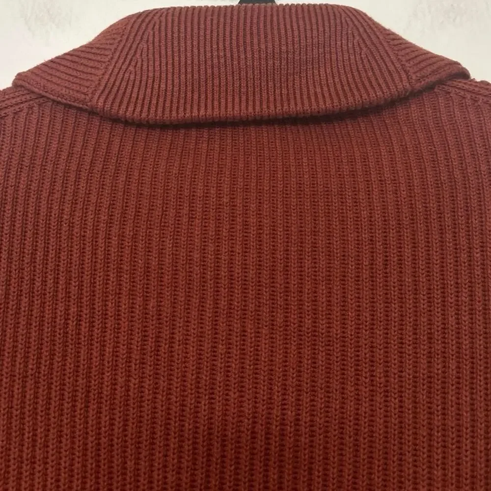 Banana Republic Organic Cotton Shawl Collar Cardigan Men’s Small Preppy academia